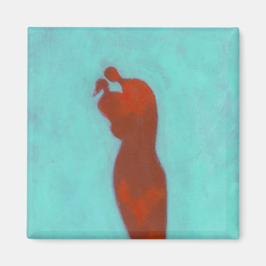 カップルの抱擁 マグネット (正面)