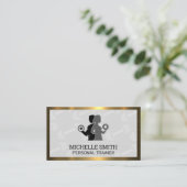 カップルの持ち上げ |ダンベルパターン 名刺 (スタンド正面)