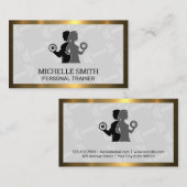 カップルの持ち上げ |ダンベルパターン 名刺 (正面/裏面)