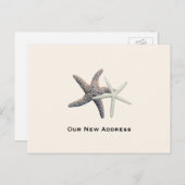 カップルの新しいアドレス(海はがき) 案内ポストカード (正面/裏面)