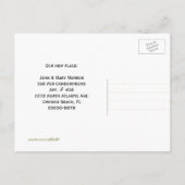 カップルの新しいアドレス(海はがき) 案内ポストカード (裏面)