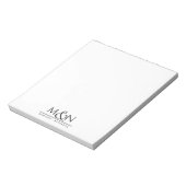 カップルの新しいアンパサンド・モノグラム ノートパッド (回転)