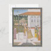 カップルの歩く ポストカード (正面/裏面)