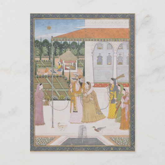 カップルの歩く ポストカード (正面)