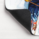 カップルの滑降競技 マウスパッド (コーナー)