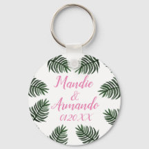 カップルの熱帯結婚緑の日