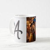 カップルの画像と名前を追加する後者のMUG コーヒーマグカップ (正面左)