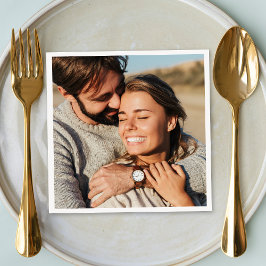 カップルの結婚写真 スタンダードカクテルナプキン