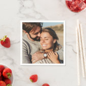 カップルの結婚写真 スタンダードカクテルナプキン (インサイチュ)