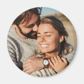 カップルの結婚写真 マグネット (正面)