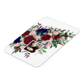 カップルの結婚写真、記念日、新しいホームギフト マグネット (左側)