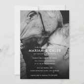 カップルの結婚記念日お祝い写真 招待状 (正面)