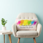 カップルの虹のハートのLumbarの枕 ランバークッション (椅子)