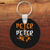 カップルの衣装ピーターかぼちゃを食べる水スプラッシュハロー キーホルダー (正面)