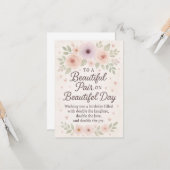 カップルの記念日 – スタイル誕生日メッセージ カード (正面/裏面インサイチュ)