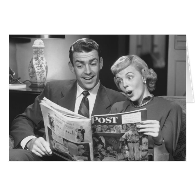 カップルの読書雑誌 (正面横)