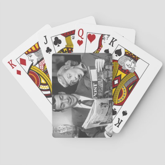 カップルの読書雑誌 トランプ (裏面)