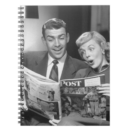カップルの読書雑誌 ノートブック (正面)