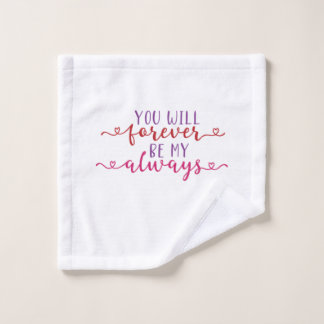 カップルの贈り物はいつまでも私になる ウォッシュタオル