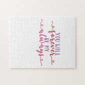 カップルの贈り物はいつまでも私になる ジグソーパズル (横)