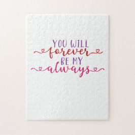 カップルの贈り物はいつまでも私になる ジグソーパズル