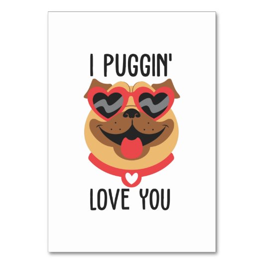 カップルの贈り物Iパギンあなたを愛する テーブルナンバー (正面)