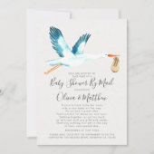 カップルの赤ちゃんが私のメールをシャワー 招待状 (正面)