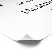 カップルの赤ちゃんシャワーパーソナライズされた写真 ポスター (コーナー)