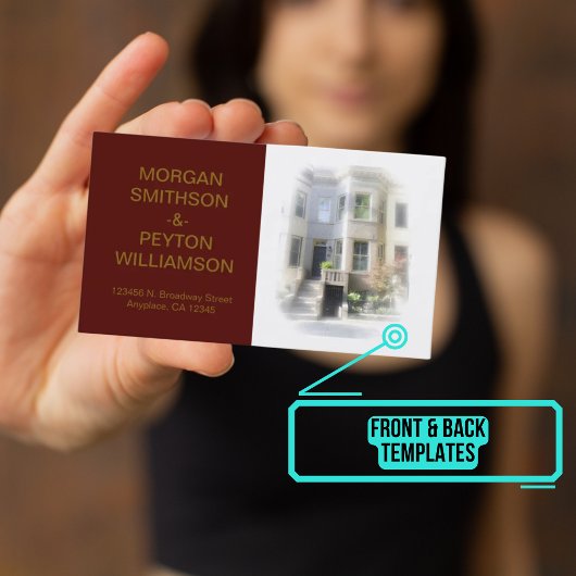 カップルの通話カード – 写真wバ縁どルガディ 名刺