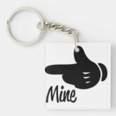 カップルの鎖 キーホルダー (正面)