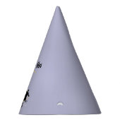 カップルの黄色の三日月の怒顔 パーティーハット (右)