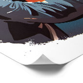 カップルはアムステルダム運河クルーズプリント ポスター (角)