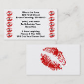 カップルはロマンスの生きたパンチカード愛を忠節保ちます ロイヤリティカード (正面/裏面)