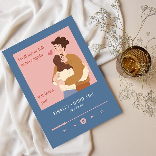 カップルは互いに抱き合う – Valentines Day Card シーズンカード