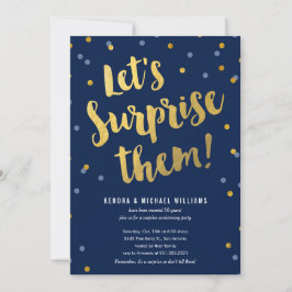 カップルへのサプライズパーティーの招待状 招待状