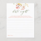 カップルまたは花嫁の日付の夜のアイディア- Wildflowers (正面)