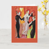 カップルを踊るとどろく二十代 カード (黄色い花)