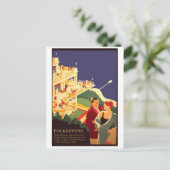 カップルアットフォークストーンビーチ ポストカード (スタンド正面)