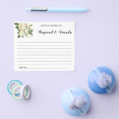 カップルアドバイスカードのブライダルシャワーと願い チラシ (シングル)