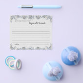 カップルアドバイスカードのブライダルシャワーと願い チラシ (シングル)