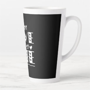 カップルアート私のすべての愛すべての私の人生 カフェラテマグ