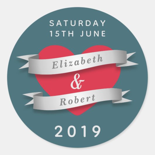 カップルイベント ラウンドシール (正面)