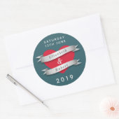 カップルイベント ラウンドシール (封筒)