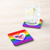 カップルインザオールラブプライドハート コースター (右側)