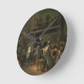 カップルインテリアの居酒屋の踊り ラウンド壁時計 (傾斜)