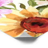 カップルインディアン結婚の歓迎サイン ポスター (角)