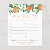 カップルウェディングシャワーどのように古いゲームを推測 チラシ (正面)