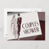 カップルウェディングシャワーはがき ポストカード (正面/裏面)