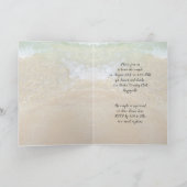 カップルウェディングシャワービーチ折り畳み招待状 招待状 (内部)