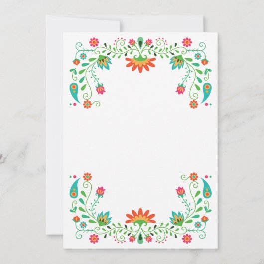 カップルウェディングシャワー招待状フィエスタバイタコ 招待状 (裏面)